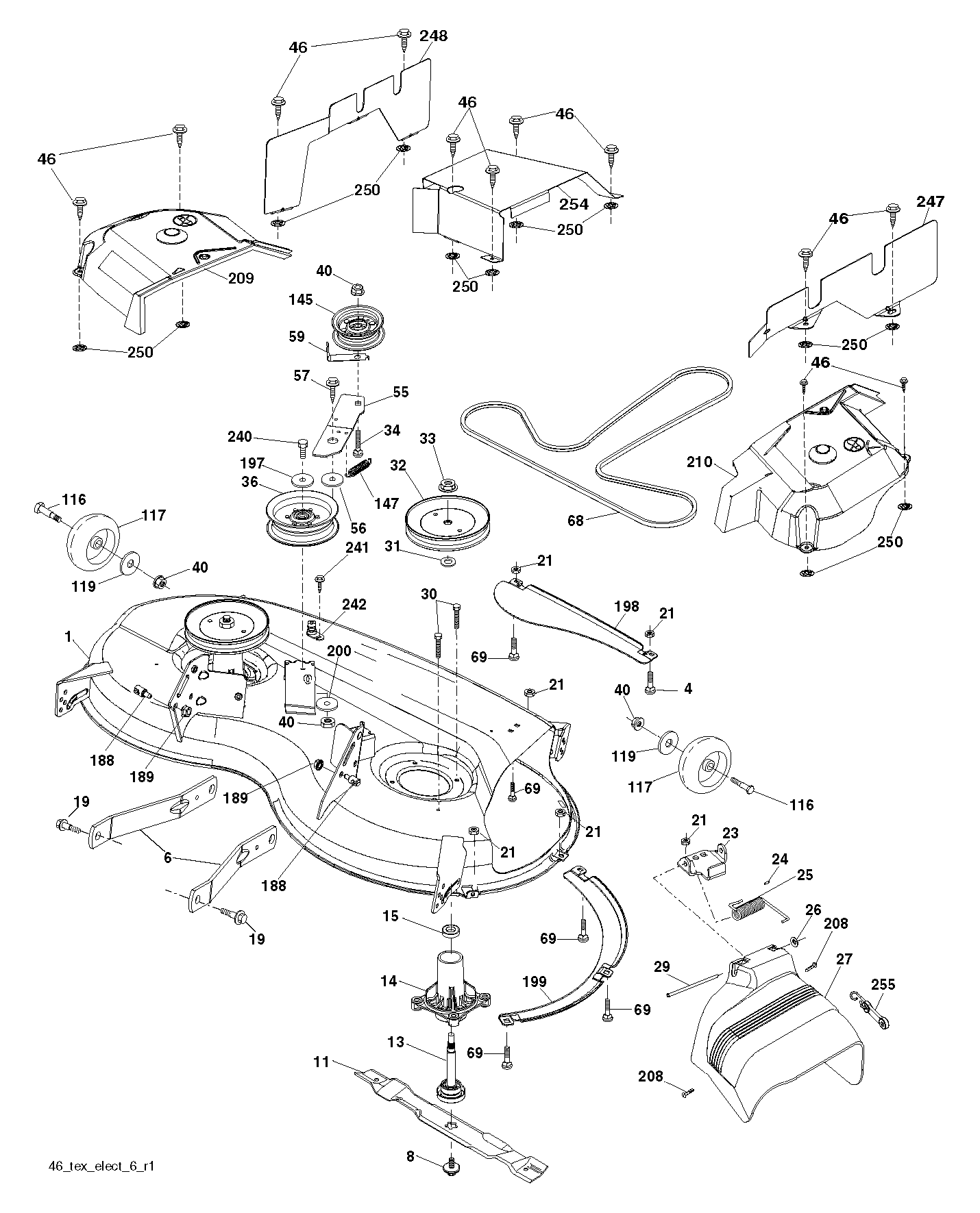 Дека косилки / режущая дека