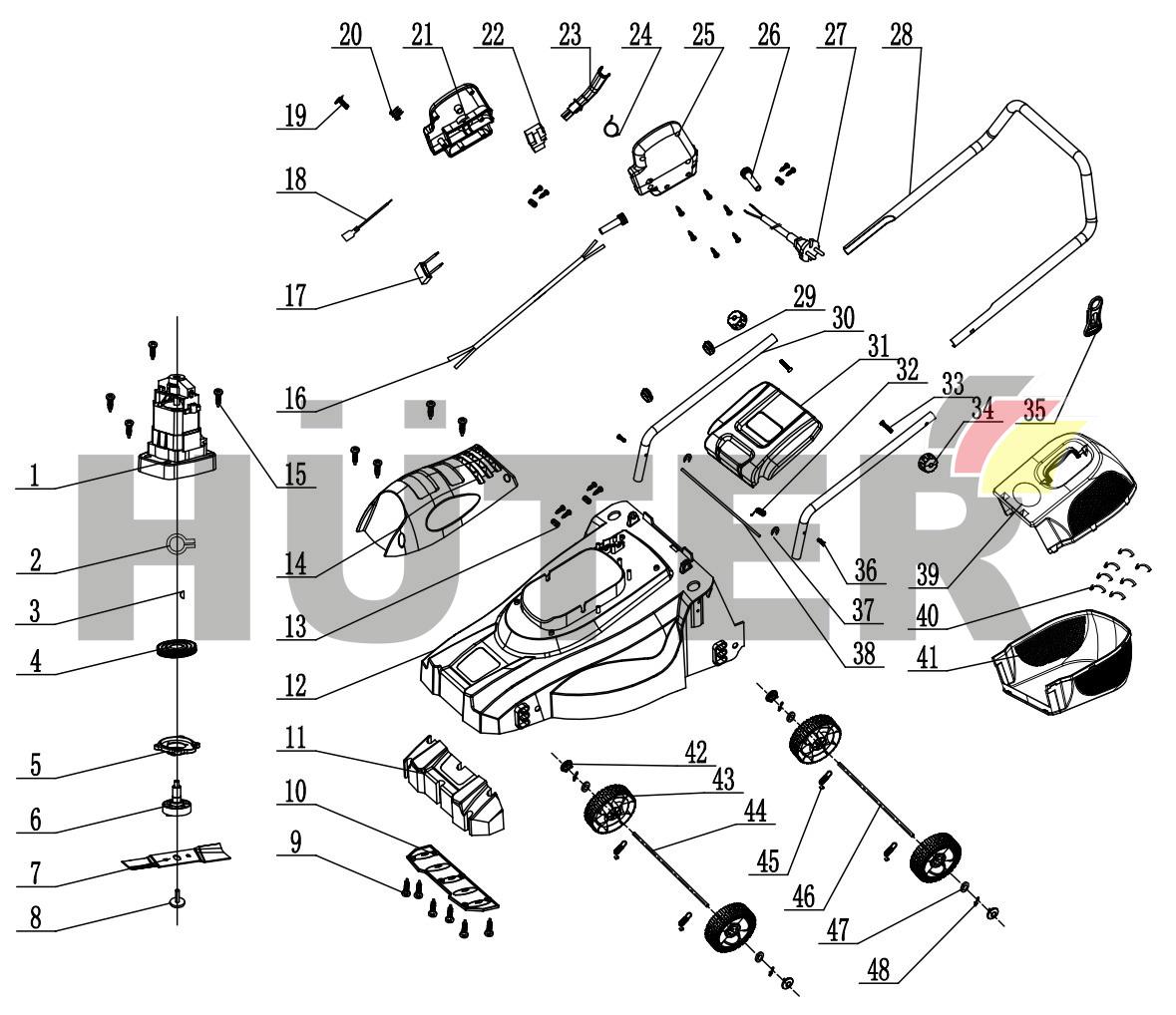 ELM-1100 (с QYV021)  ELM-11A32 Huter QYV 70/4/2