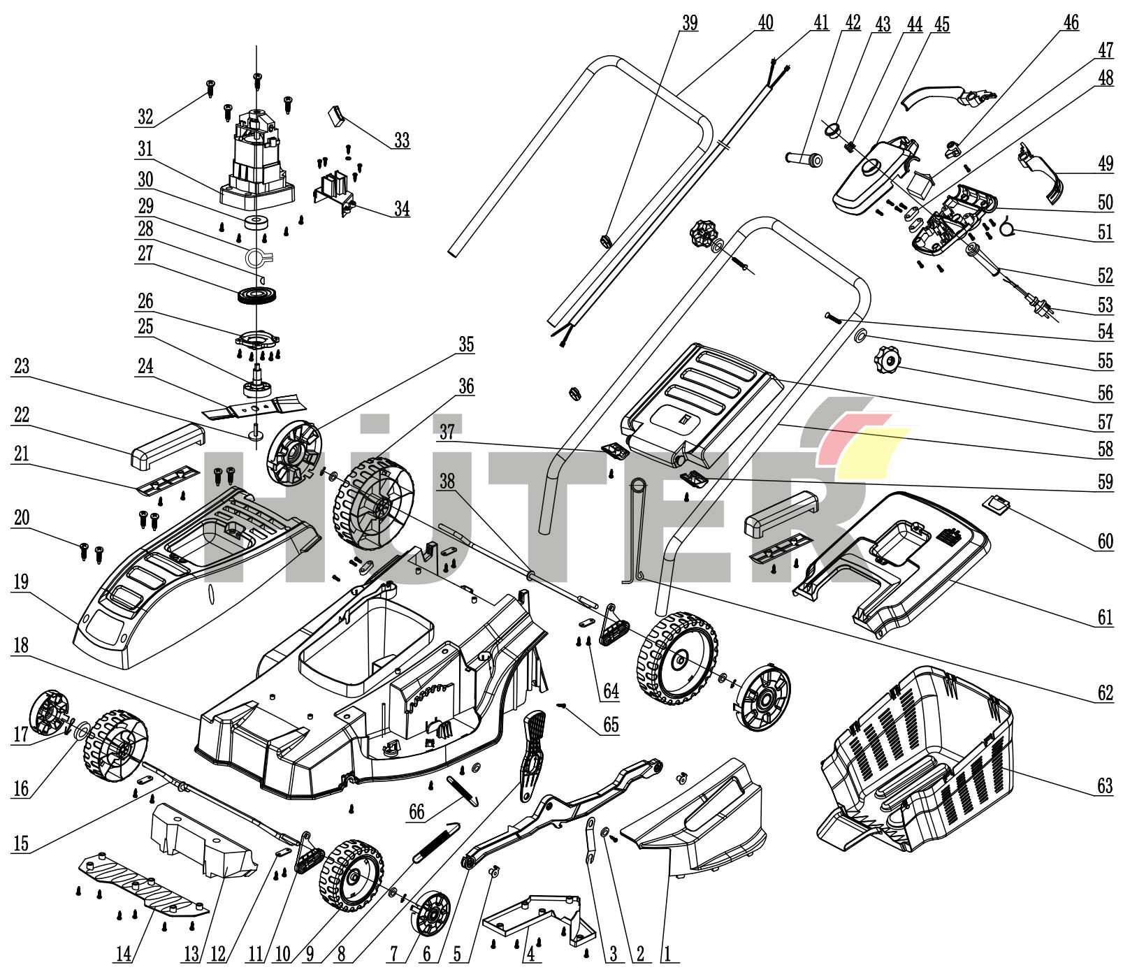 ELM-1800P Huter (с QYV021) QYV 70/4/7