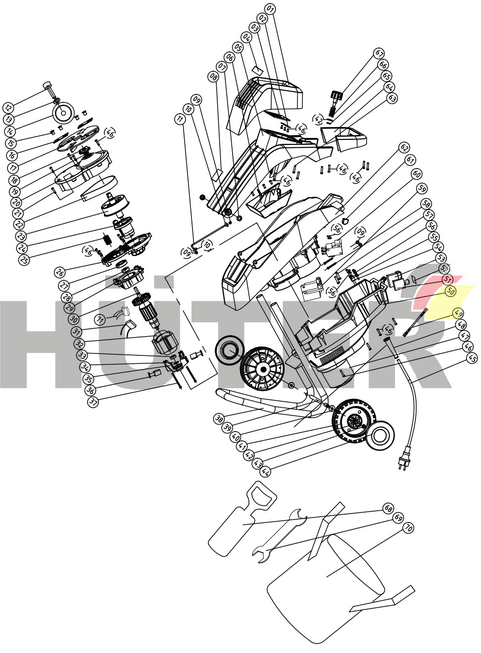 ESH-2500 Huter LTE 70/13/11