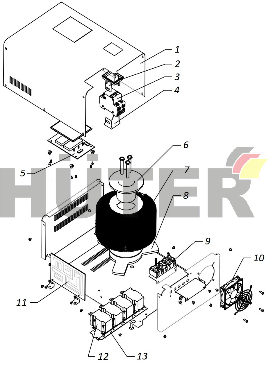 Запчасти для стабилизатора напряжения серии LUX АСН-12000Н1-ц Ресанта NTV 63/6/22