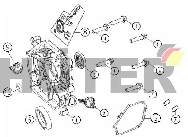 Крышка картера HUC 70/5/18