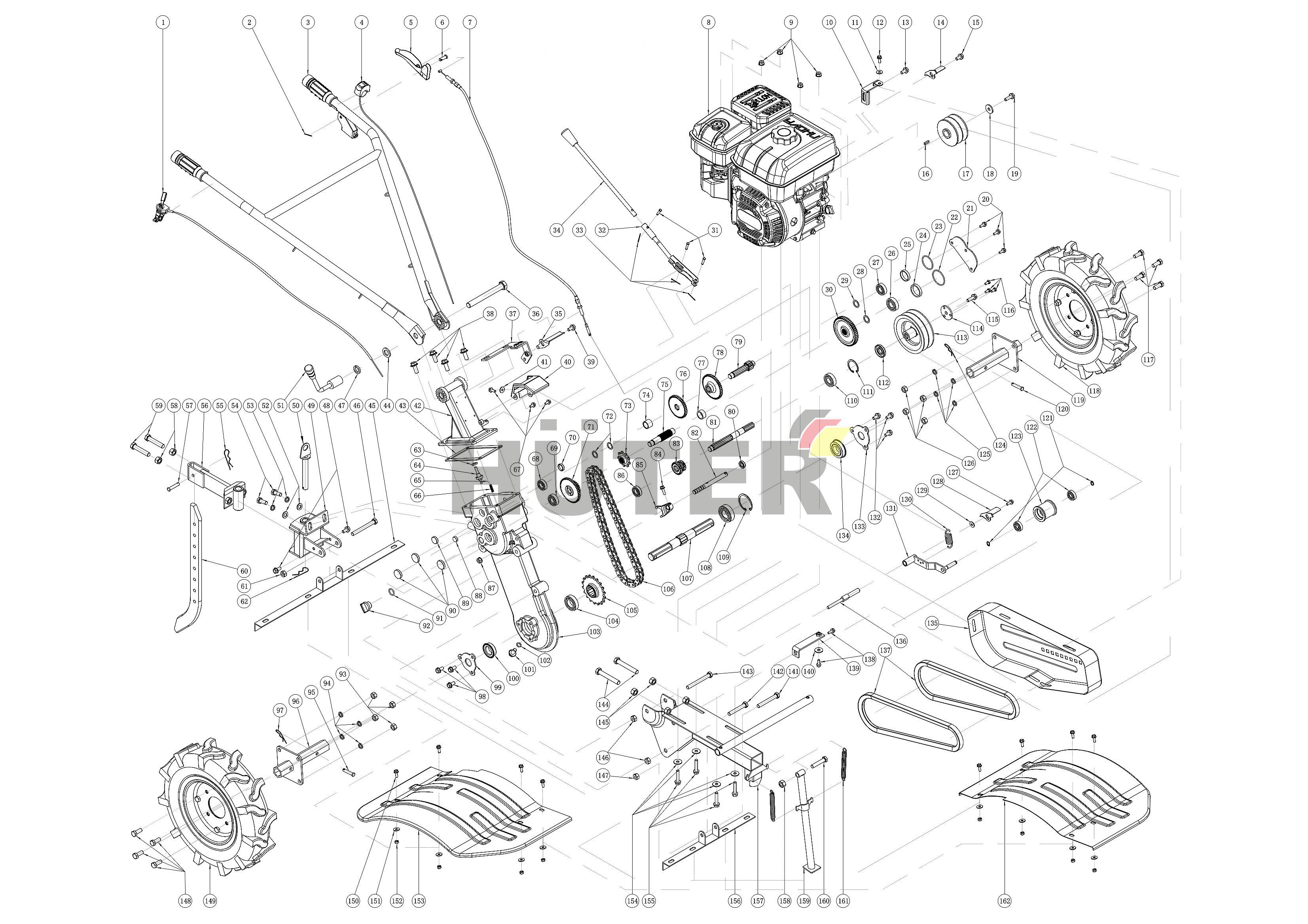 МК-7000 Huter YAH 70/5/2