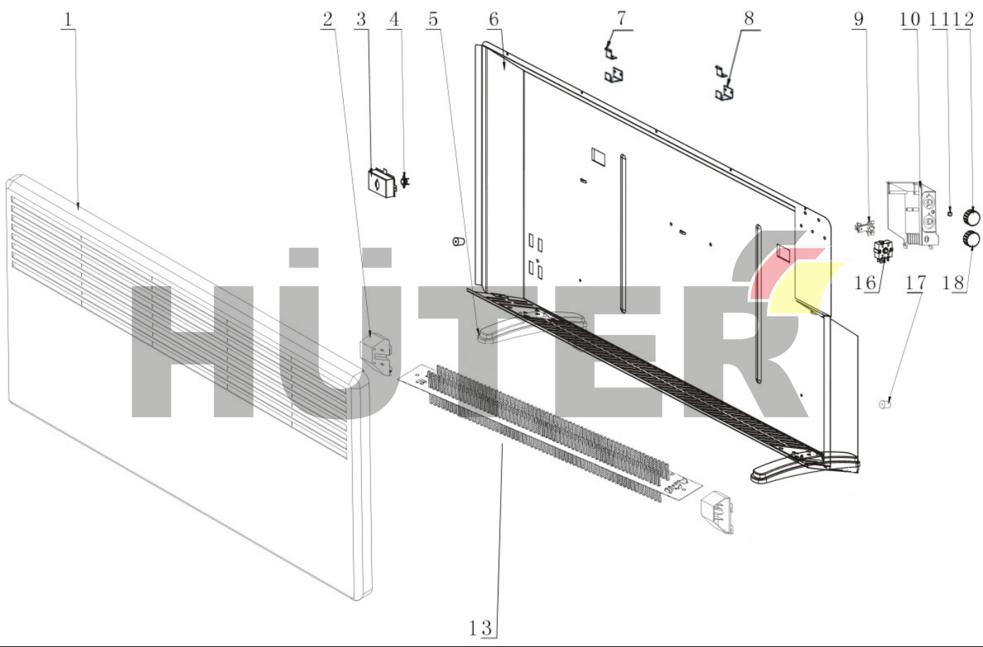 Запчасти для конвектора ОК-EU-1500CH Eurolux серии YLN 67/4/32