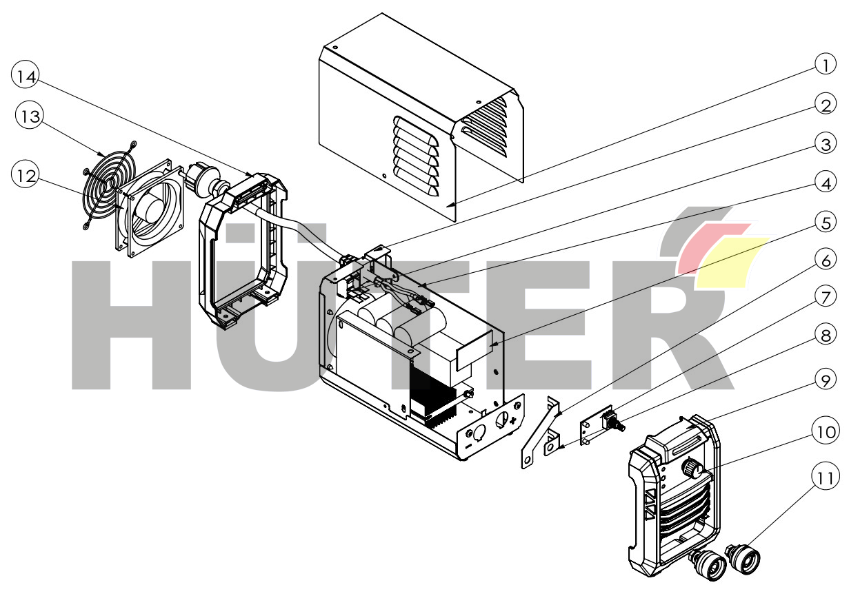 Запчасти для сварочного аппарата инверторного САИ-160T LUX Ресанта (c GPV253) серии GPV 65/69