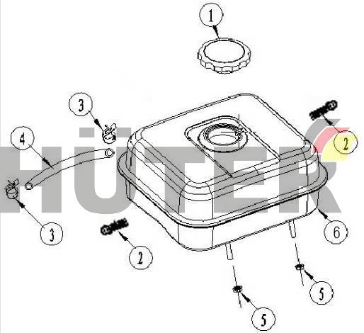 Топливный бак HUC 70/5/18