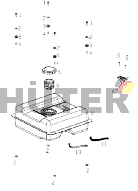 Топливный бак QIL 64/10/5