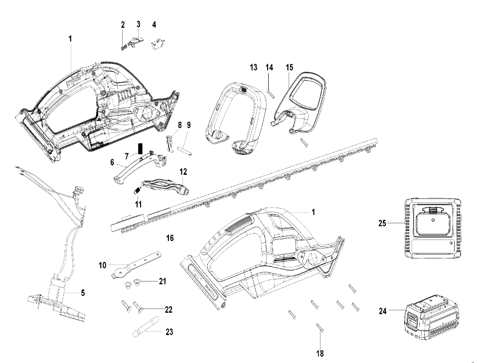 Кусторез Black and Decker GTC3655L TYPE H1