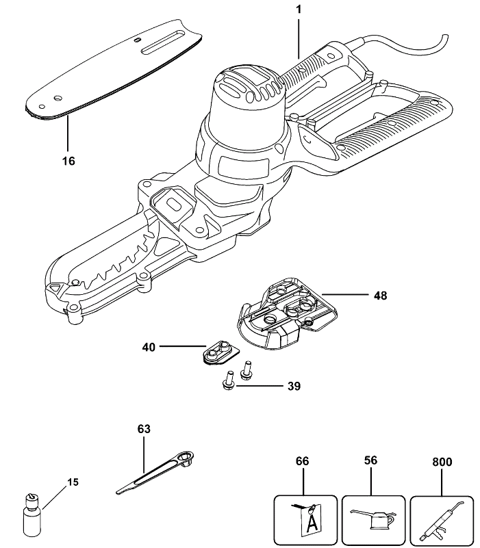 Сучкорез Black and Decker GK1000 TYPE 2