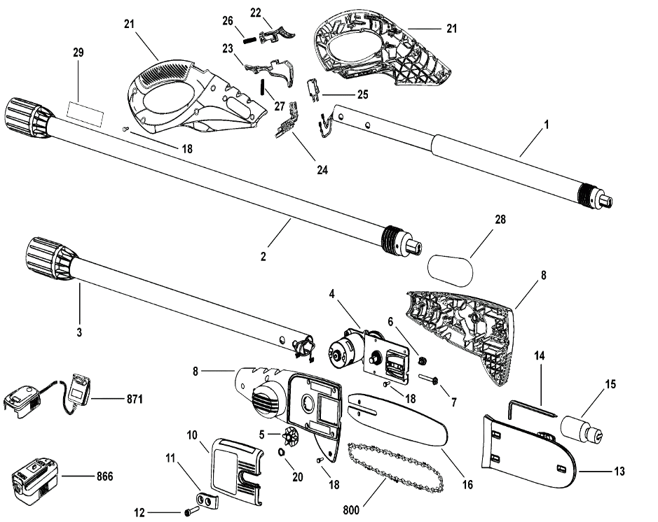 Сучкорез Black and Decker GPC1800NM TYPE H1