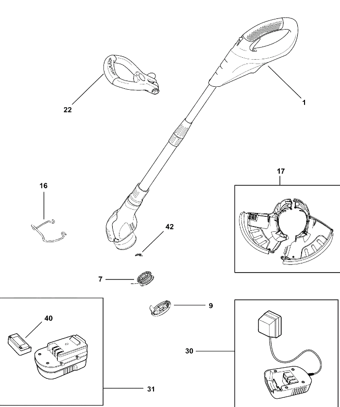 Триммер Black and Decker GLC2500 TYPE H5