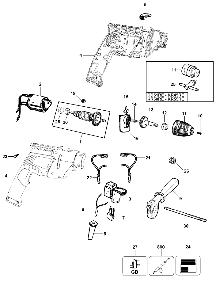 Дрель Black and Decker CD71RE TYPE 1