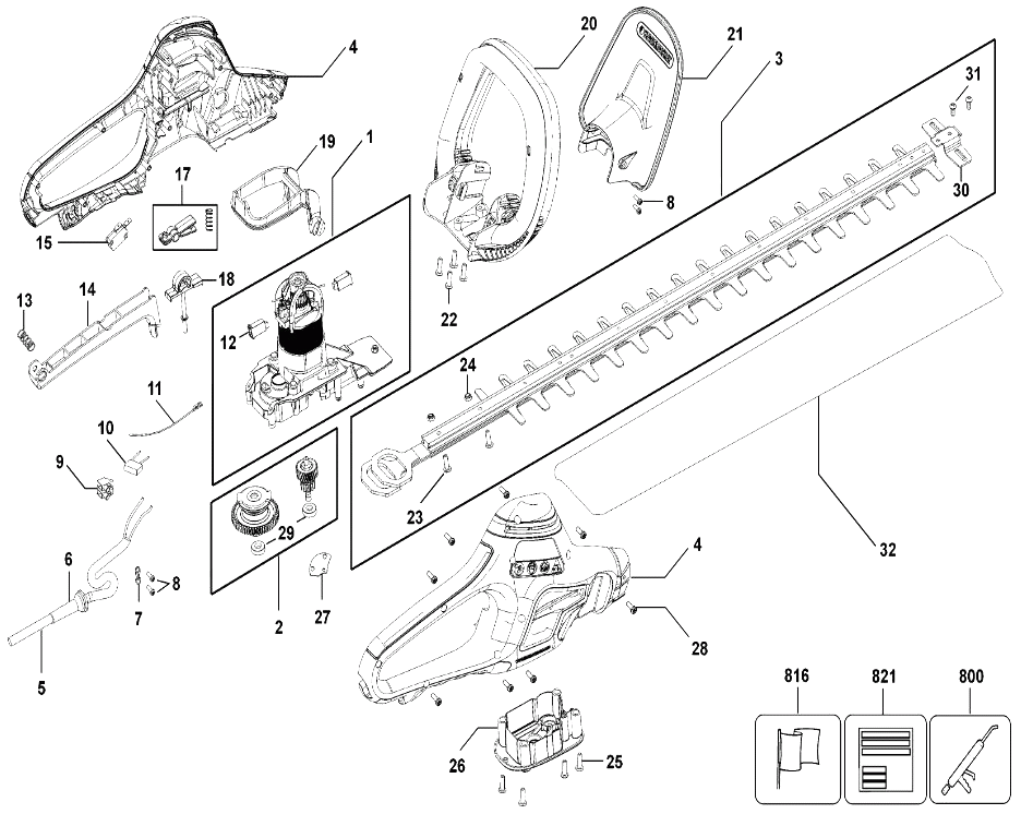 Кусторез Black and Decker GT7026 TYPE 1