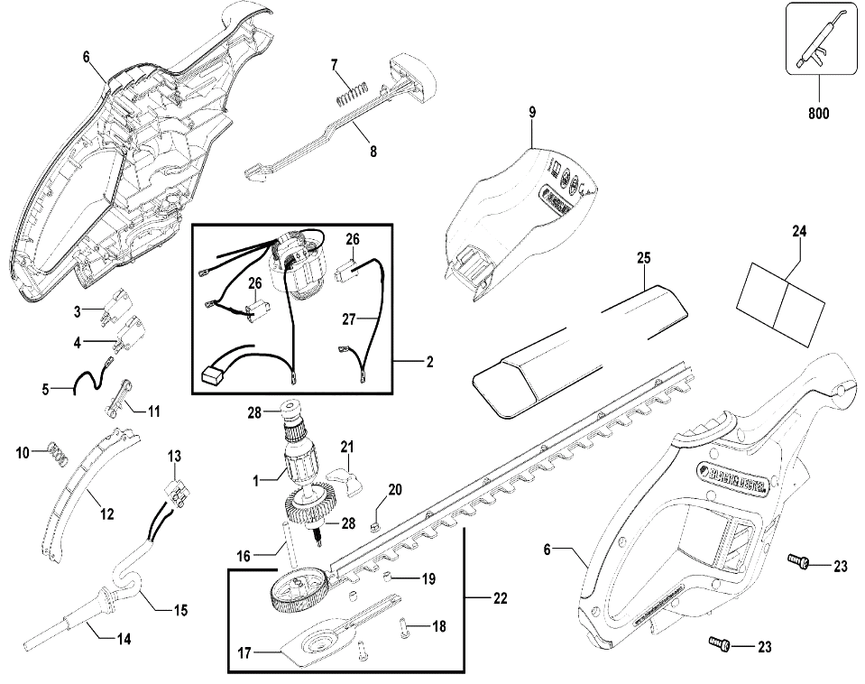 Кусторез Black and Decker GT90 TYPE 1