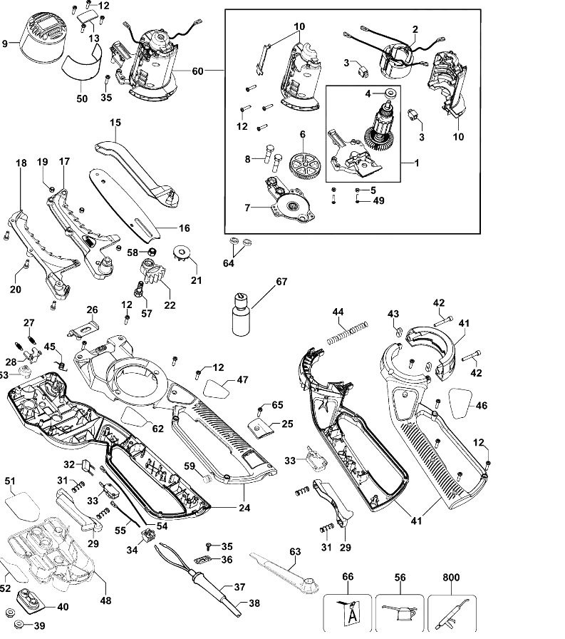 Сучкорез Black and Decker GK1000 TYPE 1