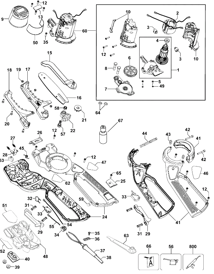 Сучкорез Black and Decker GK1050 TYPE 1