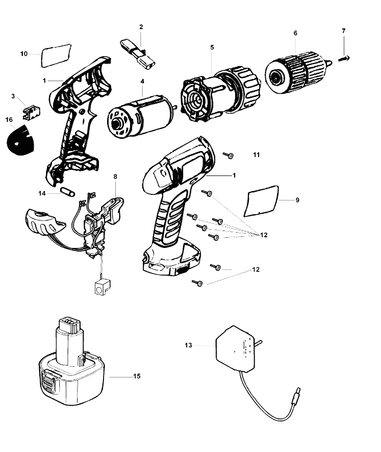 Дрель Black and Decker AST18XC TYPE 1