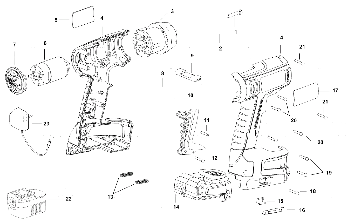 Дрель Black and Decker BDGL1200 TYPE 1