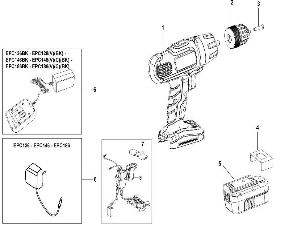 Дрель Black and Decker EPC126 TYPE H1