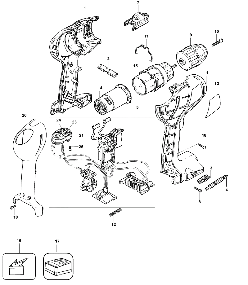 Дрель Black and Decker HP122K TYPE 1