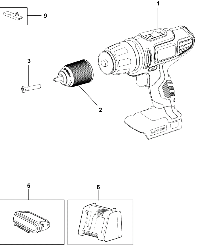 Дрель Black and Decker HP186F4LBK TYPE H3