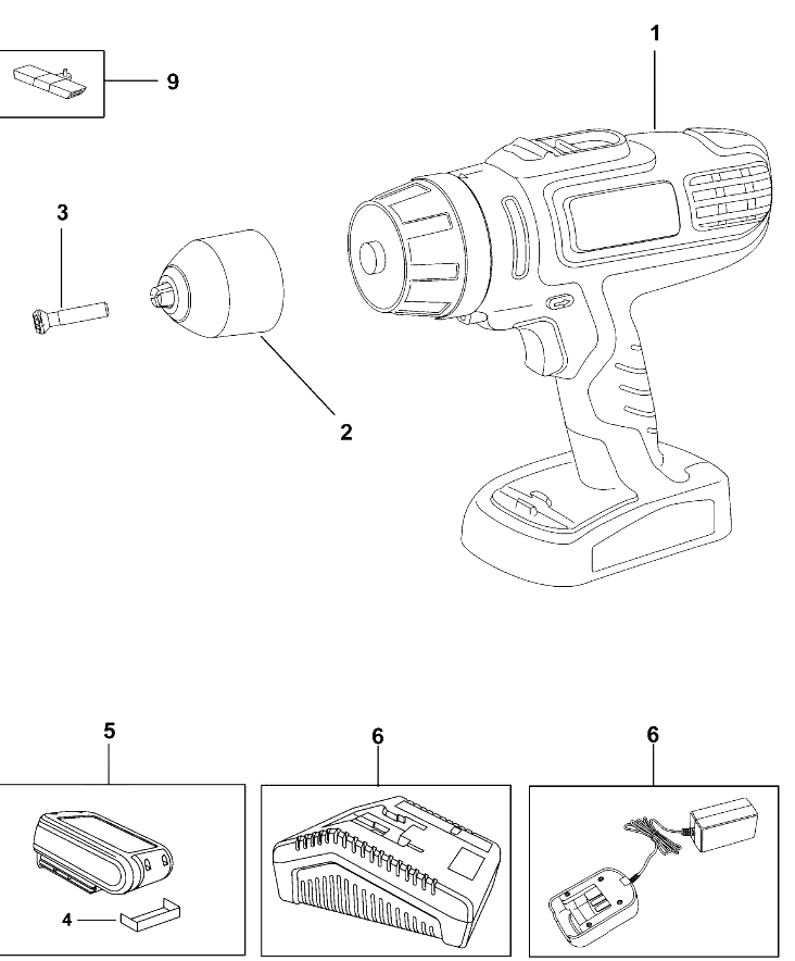 Дрель Black and Decker HP188F4LBK TYPE H2