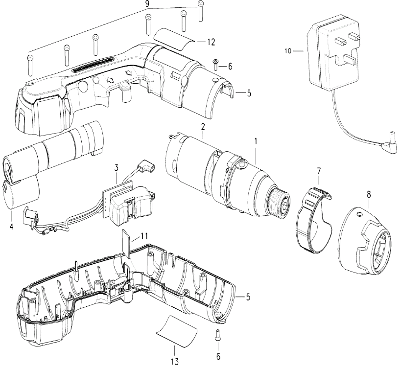 Шуруповерт Black and Decker KC600H TYPE 1