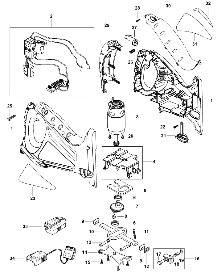 Сабельная пила Black and Decker CS143K TYPE 1