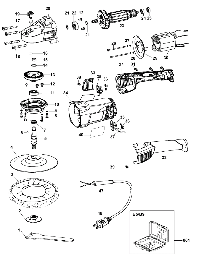 Полировальная машина Black and Decker BPGP1518 TYPE 1