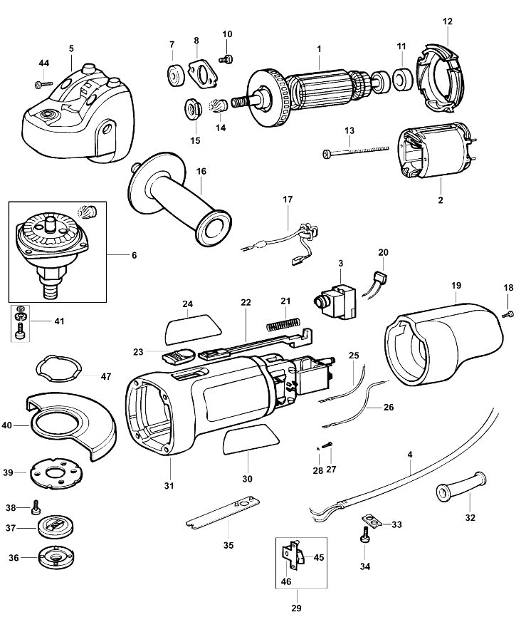 Шлифовальная машина Black and Decker AST6 TYPE 1