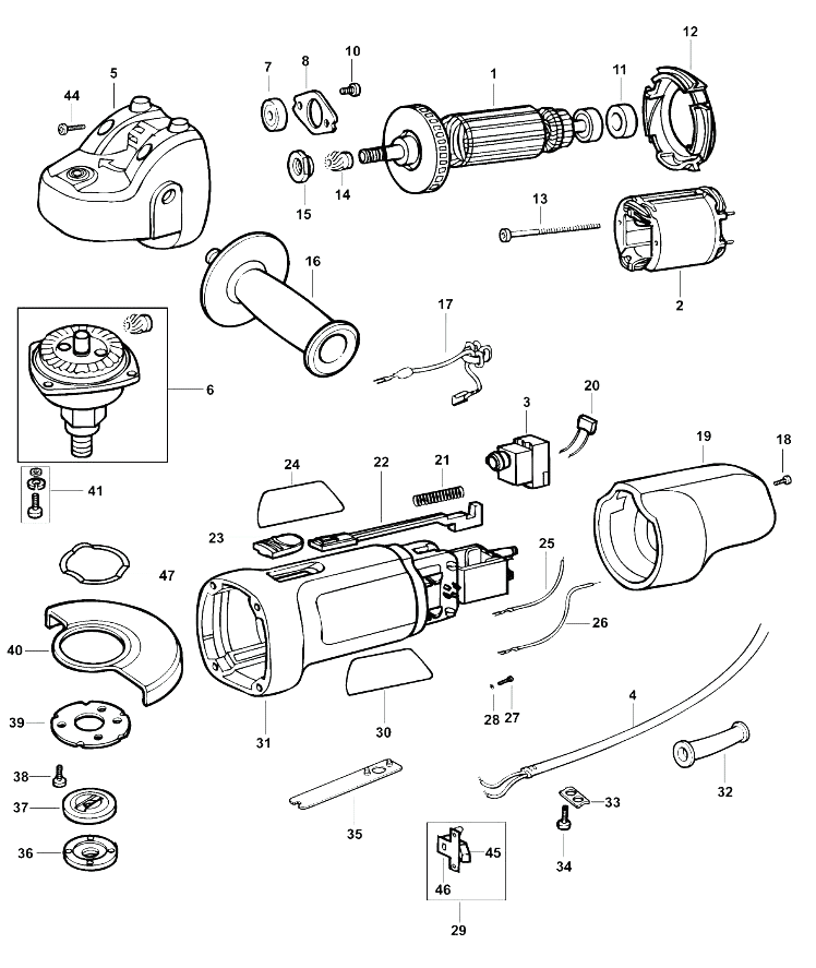 Шлифовальная машина Black and Decker AST6 TYPE 2