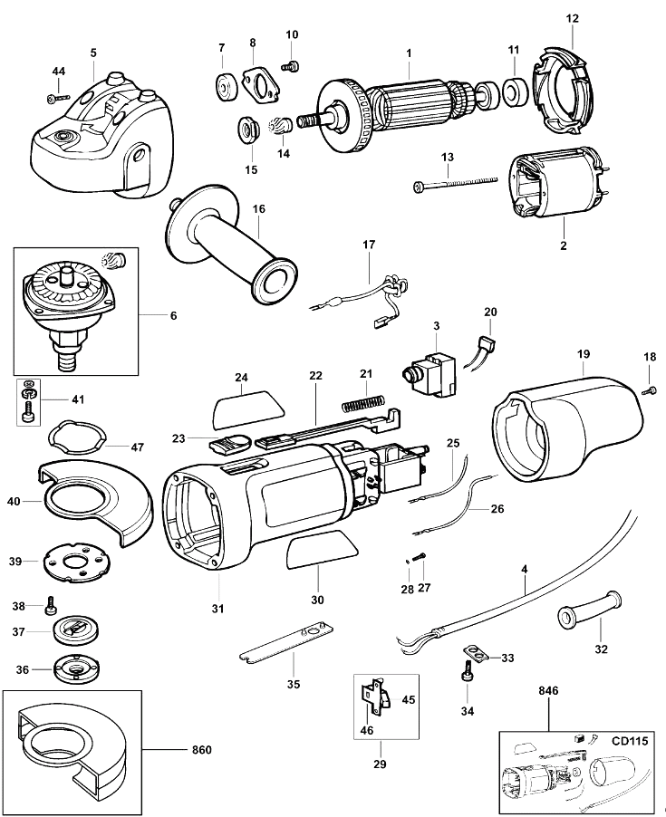 Шлифовальная машина Black and Decker AST6 TYPE 3