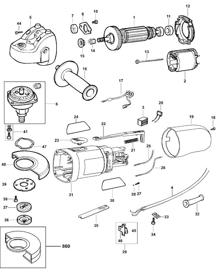 Шлифовальная машина Black and Decker AST6 TYPE 4