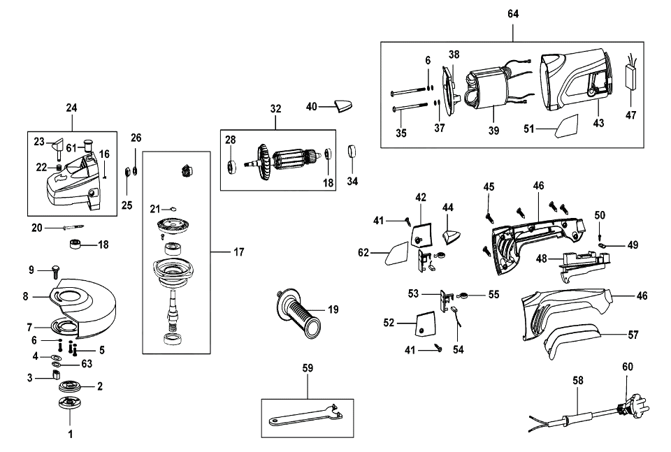 Шлифовальная машина Black and Decker BPGL2007 TYPE 1