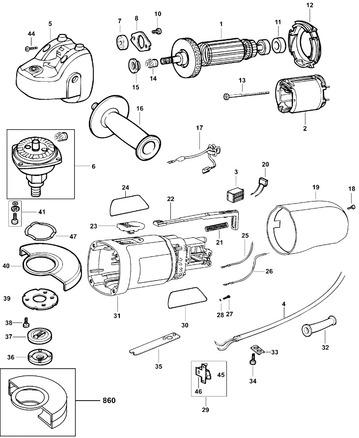 Шлифовальная машина Black and Decker CD105 TYPE 4