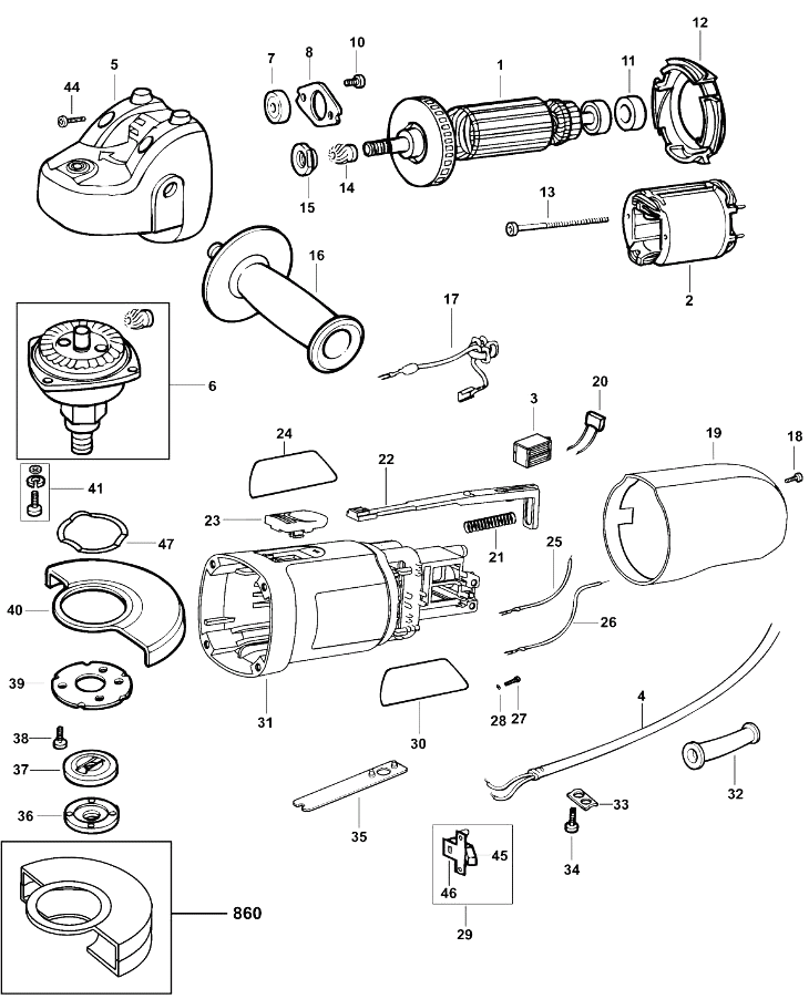 Шлифовальная машина Black and Decker CD115 TYPE 4