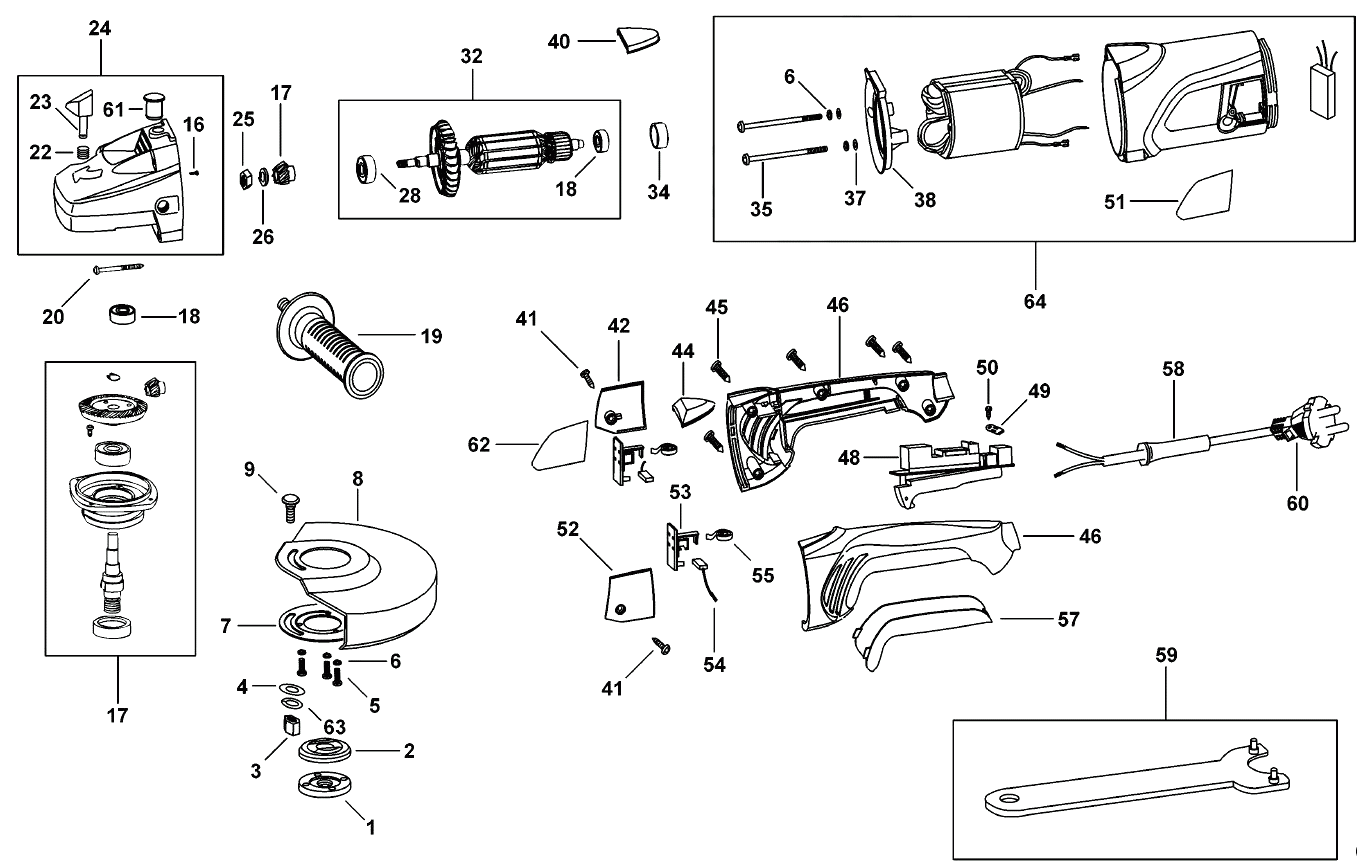 Шлифовальная машина Black and Decker KG2001 TYPE 3