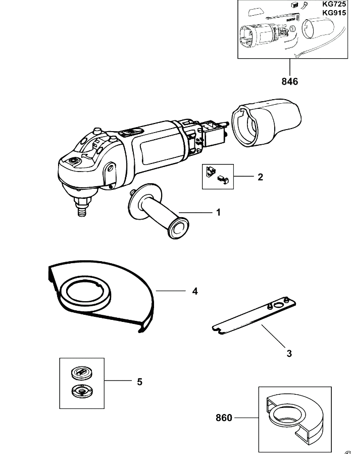 Шлифовальная машина Black and Decker KG725 TYPE 3