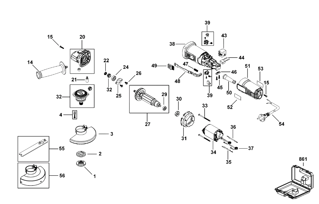 Шлифовальная машина Black and Decker KG711 TYPE 1