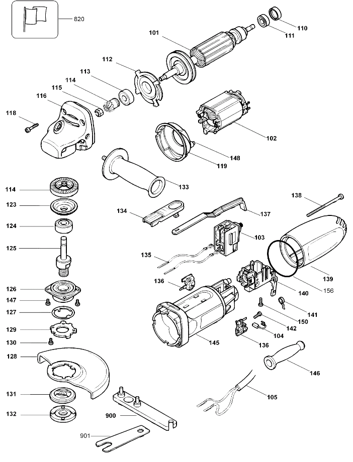 Шлифовальная машина Black and Decker KG75 TYPE 4