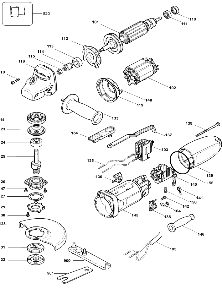 Шлифовальная машина Black and Decker KG75 TYPE 3