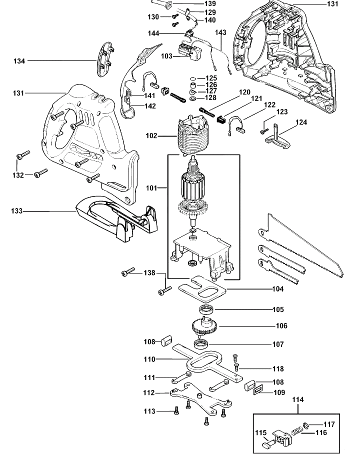 Ножовка Black and Decker KS890EC TYPE 1