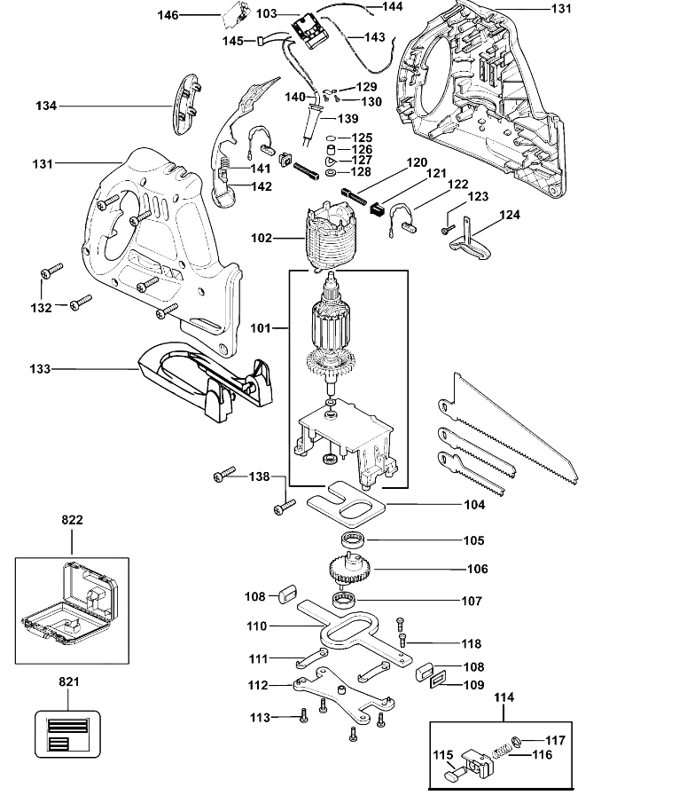 Ножовка Black and Decker KS890EC TYPE 3