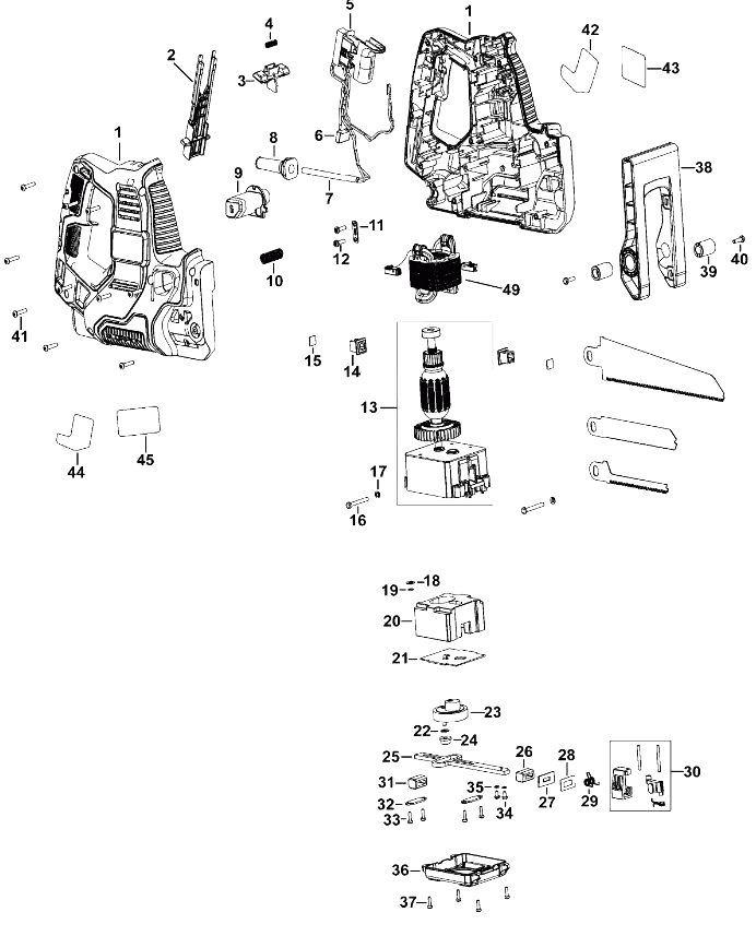 Ножовка Black and Decker RS890 TYPE 1