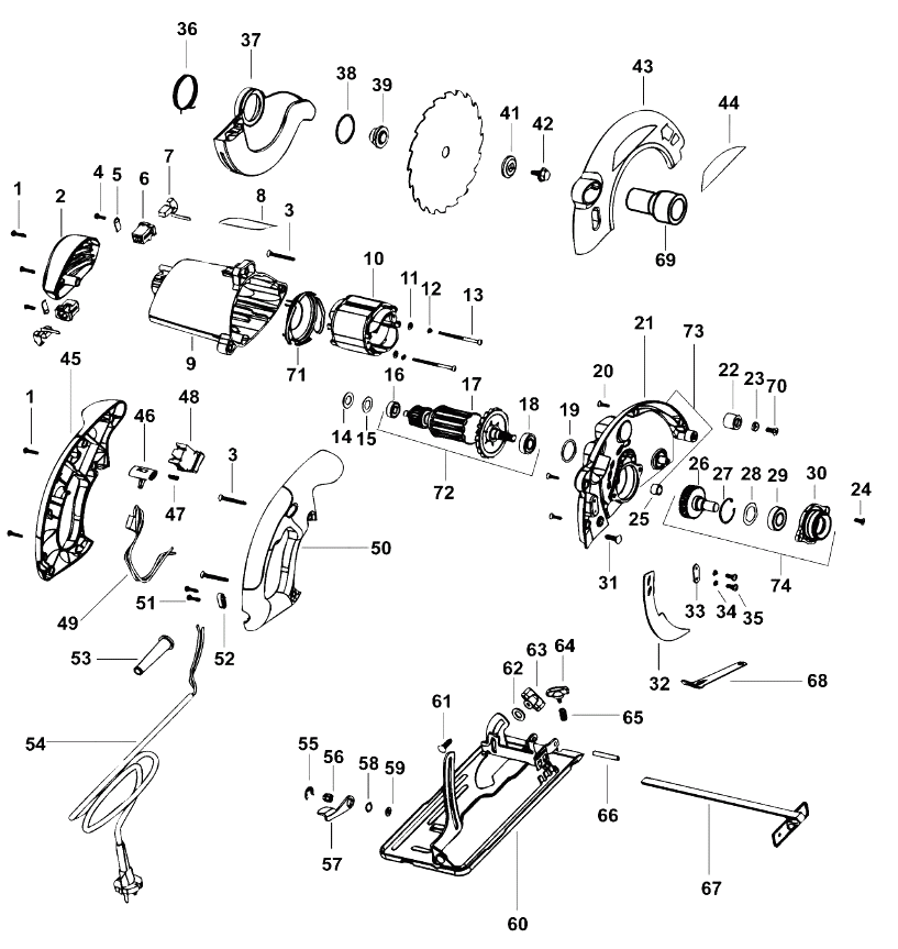 Электропила Black and Decker CD602 TYPE 2