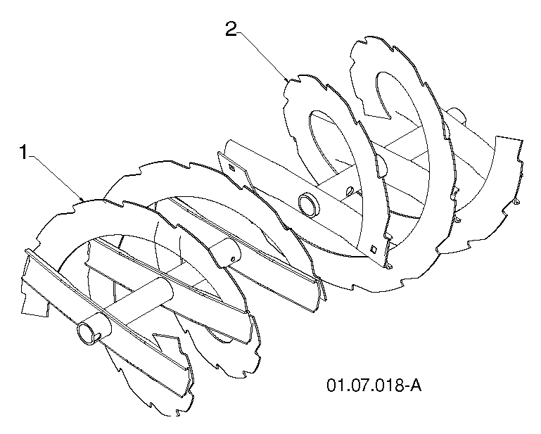 Кожух шнека и крыльчатки B