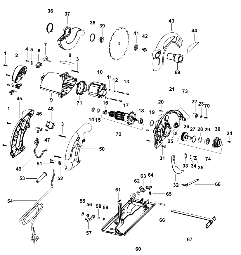 Электропила Black and Decker CD602 TYPE 1