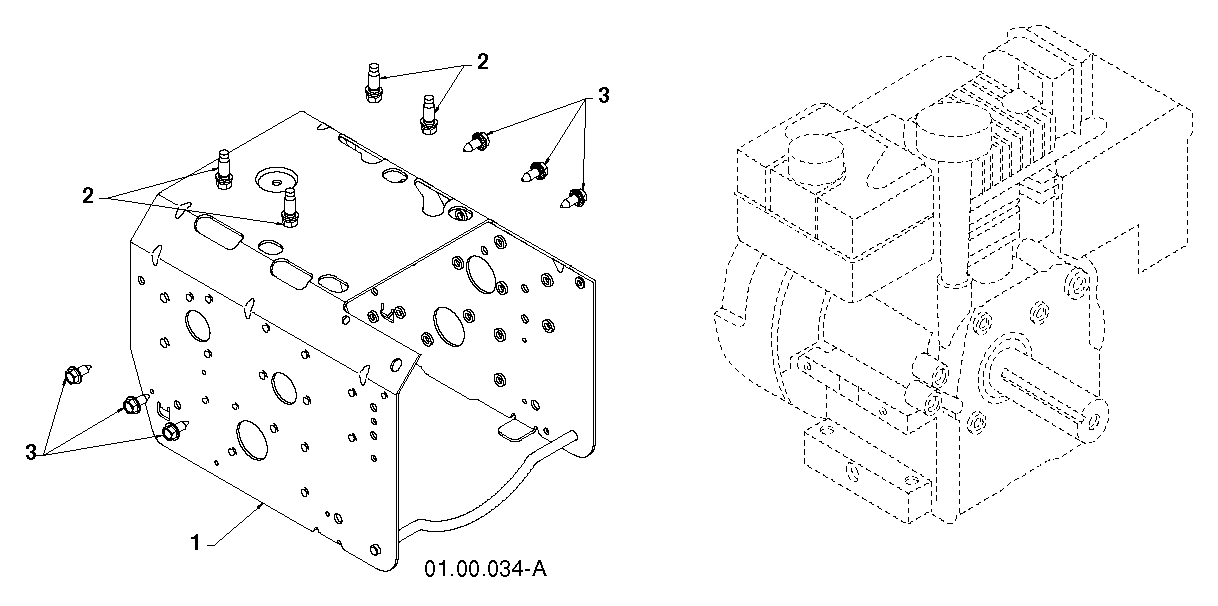 Шасси, двигатель и шкивы B