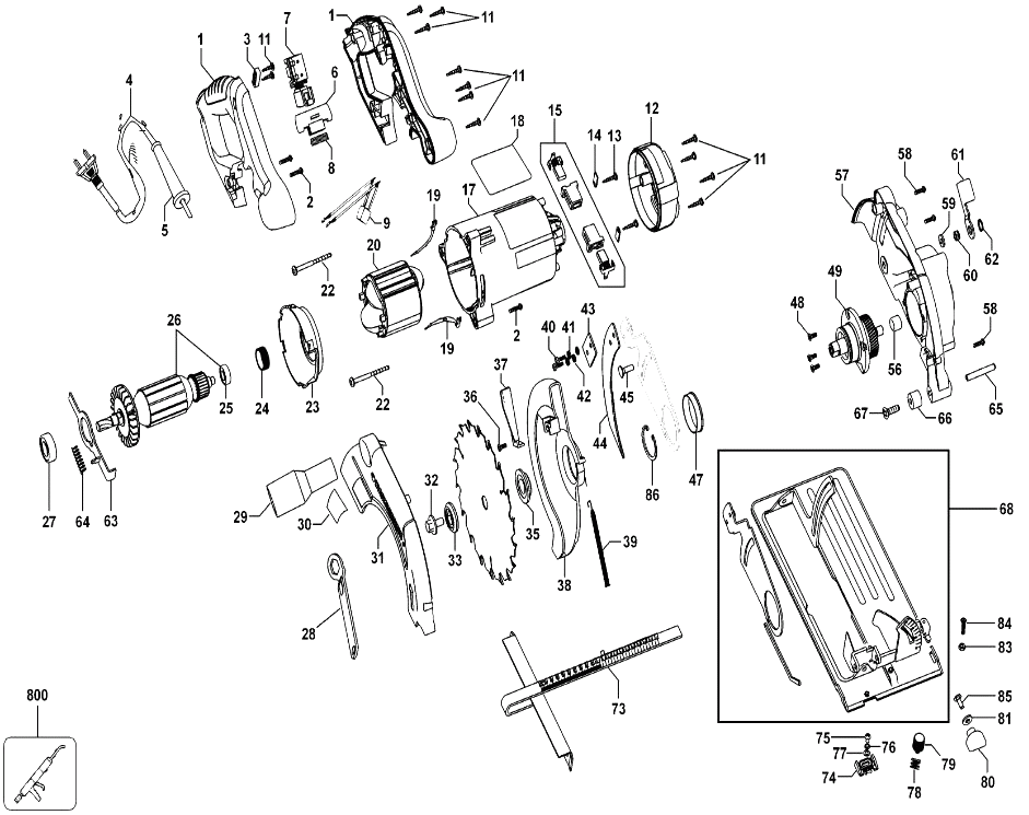 Электропила Black and Decker KS1300 TYPE 1