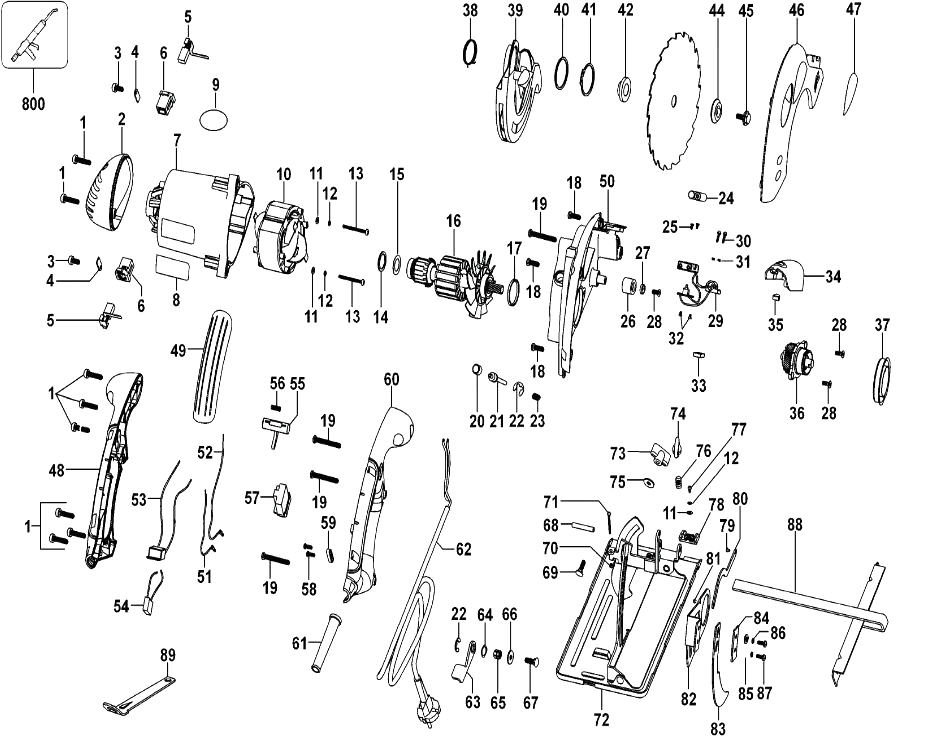 Электропила Black and Decker KS66L TYPE 1